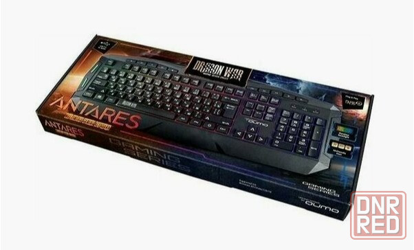 Игровая клавиатура Qumo Twins K68, с двумя накладками разного цвета, проводная, 104 клавиши, кнопка Донецк - изображение 1