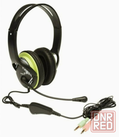 Компьютерная гарнитура Genius Hs-400a, черный/зеленый (арт-7791) Донецк - изображение 1