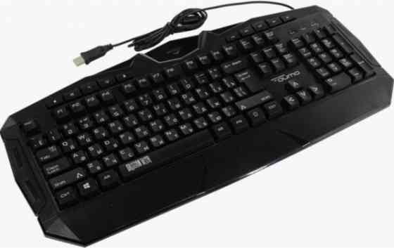 Клавиатура Qumo Antares K60, игровая, проводная, мембранная, 114 клавиш, Usb, подсв, чёрная (арт-166 Донецк