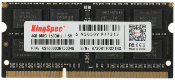 Оперативная память So-Dimm Ddr3 Kingspec Ks1600d3n15004g - 4гб 1600мгц (арт-7770) Макеевка