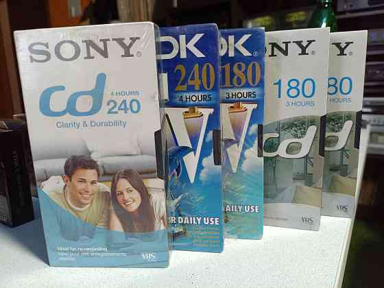Запечатанные видеокассеты TDK/E-180 / SONY E-180 Донецк