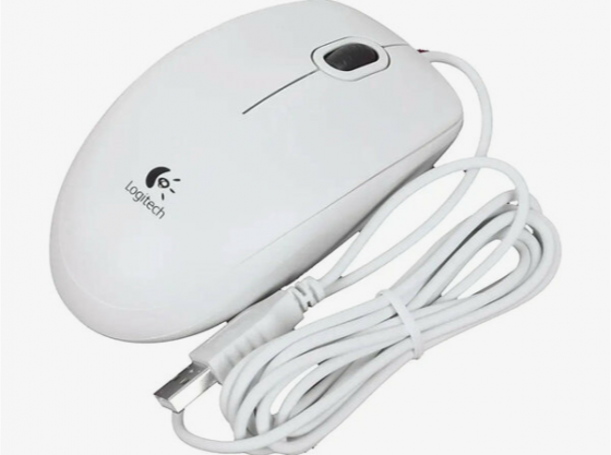 Мышь проводная Logitech B100 910-003360, 800dpi, белый (арт-4035) Донецк