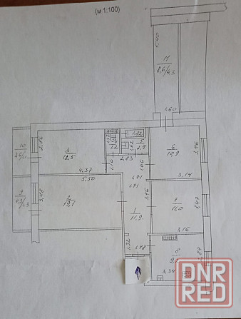 Продаётся просторная и светлая 4-комнатная квартира в Луганске! Луганск - изображение 10