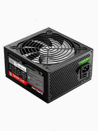 Блок питания Atx Zircon Gti-600 80+ (черный 600w 20+4pin 4+4pin 2*6+2pin 6*Sata 3*Molex вентилятор 1 Макеевка