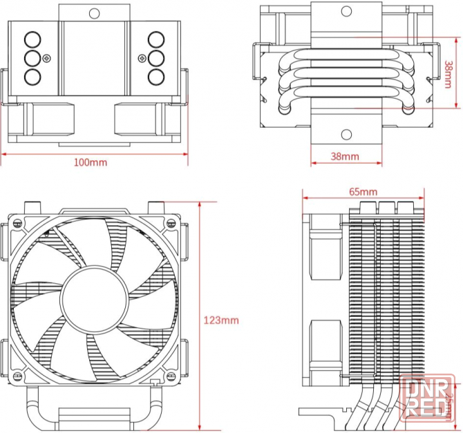 Устройство охлаждения(кулер) Id-Cooling Se-903-Xt Basic, 92мм, Ret (арт-6931) Макеевка - изображение 4
