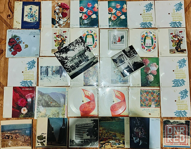 Музыкальный сувенир 150 шт Звуковое письмо Звуковой сувенир Пластинка на открытке Журнал Кругозор Донецк - изображение 4