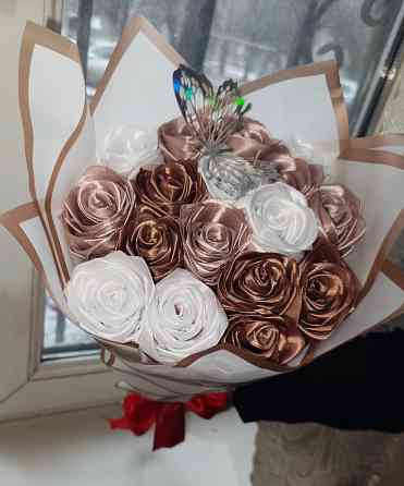 Букеты из атласных лент Донецк