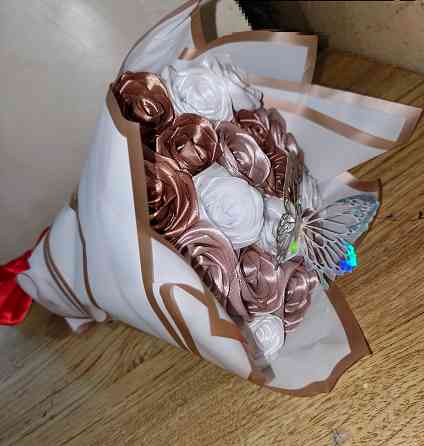 Букеты из атласных лент Донецк