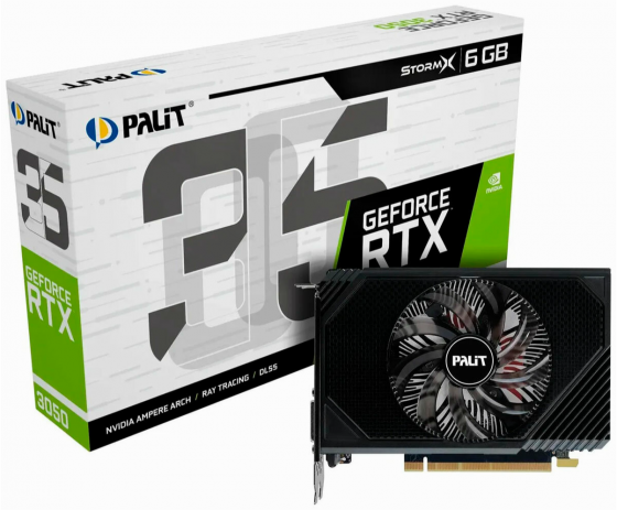 Видеокарта Palit Geforce Rtx 3050 Stormx 6gb (Ne63050018je-1072f) (арт-1256) Макеевка