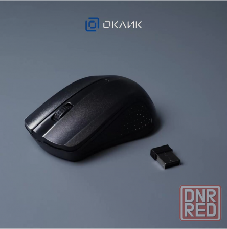 Мышь оклик 485mw черный оптическая (1200dpi) беспроводная Usb (2but) (арт-9461) Макеевка - изображение 2