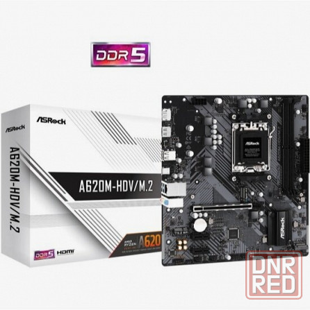 Материнская плата Asrock A620m-Hdv/M.2 (Am5, Matx) (арт-1372) Макеевка - изображение 1