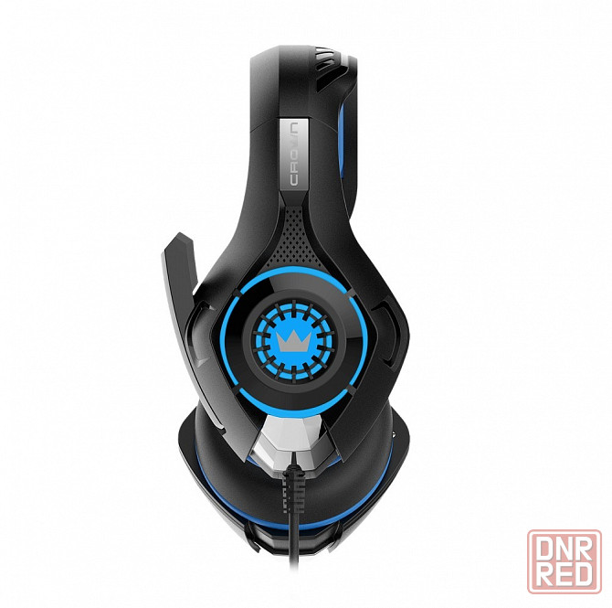 Игровые наушники проводные с микрофоном Crown Micro Cmgh-101t чёрный/синий (арт-8514) Донецк - изображение 3