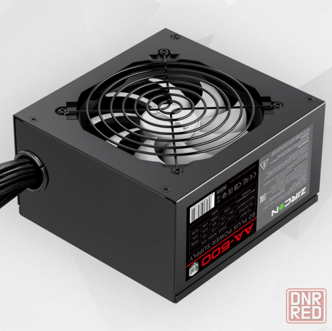 Блок питания 600w черный Atx Zircon Aa-600, 20+4pin 4+4pin 2*6+2pin 5*Sata 3*Molex вентилятор 120мм Макеевка - изображение 4