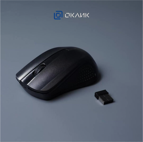 Мышь оклик 485mw черный оптическая (1200dpi) беспроводная Usb (2but) (арт-4817) Донецк