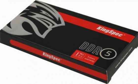 Оперативная память Dimm Kingspec Ddr5 8gb 4800mhz Ks4800d5n11008g Rtl Pc5-38400 Cl40 Dimm 288-Pin 1. Донецк