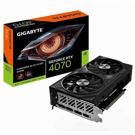 Видеокарта Gigabyte Rtx4070 Windforce 2x Oc V2 12gb Gddr6 192bit 3xdp Hdmi 2fan Rtl (арт-1813) Макеевка