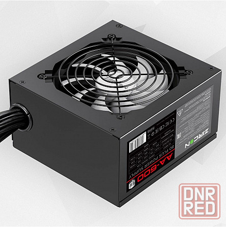 Блок питания 600w черный Atx Zircon Aa-600, 20+4pin 4+4pin 2*6+2pin 5*Sata 3*Molex вентилятор 120мм Донецк - изображение 4