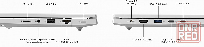 Ноутбук Maibenben M16b-R343um 16" Wuxga Ips, Amd R3-4300u, 8gb, 512gb Ssd, Linux, серебристый (арт-6 Макеевка - изображение 4