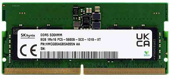 Оперативная память Sodimm 8gb Ddr5-5600 Sk Hynix Hmcg66agbsa095n (арт-1538) Макеевка