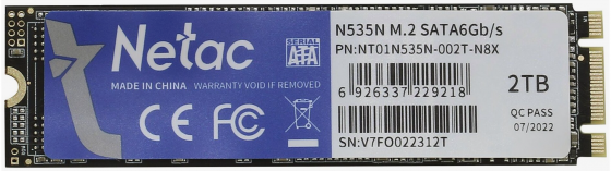 Твердотельный накопитель Ssd M.2 Sata Netac 2tb Sata (Nt01n535n-002t-N8x) (арт-5978) Донецк