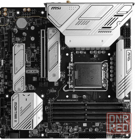Материнская плата Msi Mag B760m Mortar Wifi Ii Matx Lga1700 4ddr5 Pci-Ex16 Pci-Ex4 3m.2 4sata3 Usb3. Донецк - изображение 2