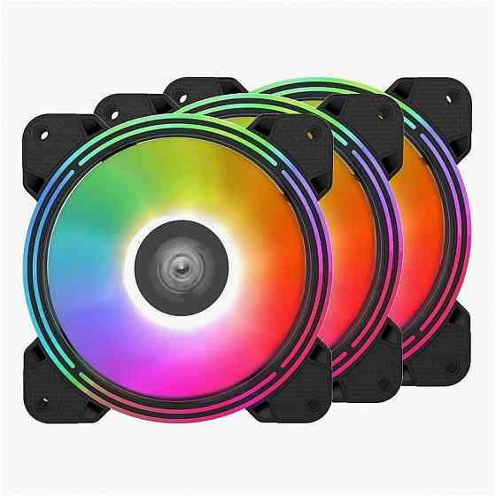 Комплект вентиляторов для корпуса 3шт. Alseye Halo 4.0-B Kit Argb (арт-9752) Донецк