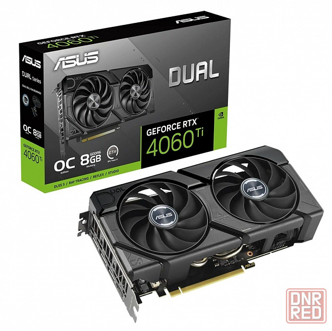 Видеокарта Asus Nvidia Geforce Rtx 4060 Ti 8gb Dual-Rtx4060ti-O8g-Evo/Rtx4060ti, Hdmi, Dp*3,8g, D6 ( Донецк - изображение 1