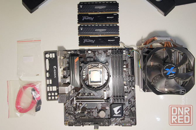 Комплект i7-8700 + Gigabyte B360M AORUS GAMING 3 + 32GB Донецк - изображение 1