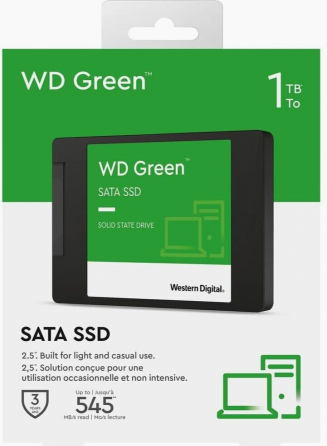 Твердотельный накопитель Ssd 1tb Western Digital Green Wds100t3g0a Sata3 2.5 (арт-4881) Макеевка
