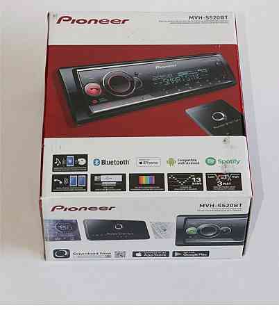 Автомобильная процессорная магнитола Pioneer MVH-S520BT 1-DIN с FM/AM, USB, Bluetooth, DSP, 3RCA Макеевка
