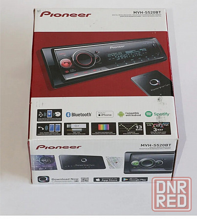 Автомобильная процессорная магнитола Pioneer MVH-S520BT 1-DIN с FM/AM, USB, Bluetooth, DSP, 3RCA Макеевка - изображение 1