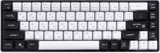 Клавиатура Defender Aris Gk-349, Usb, белый + черный [45349] (арт-6871) Макеевка