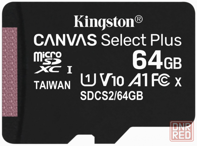 Карта памяти Kingston Microsdhc 64gb Uhs-I Class 10 U1 A1 Canvas Select Plus (Sd адаптер) 100mb/S (S Макеевка - изображение 2