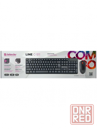 Клавиатура + мышь Defender Line C-511 (45511), черный (арт-2521) Макеевка - изображение 2