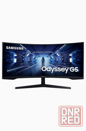 Игровой монитор 34" Samsung Odyssey G5 C34g55twwi, 3440х1440, 165 гц, Va, изогнутый, черный (Lc34g55 Донецк - изображение 1