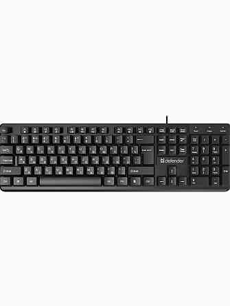 Клавиатура проводная Defender Elemental Hb-239 Black (Ru, черн,104 кнопки+Fn,1.8м) (45239) (арт-3527 Макеевка