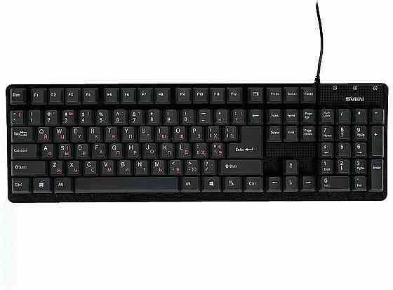 Клавиатура Sven проводная Standard 301, Usb, 104 клавиши, черная (Sv-03100301ub) (арт-7367) Макеевка