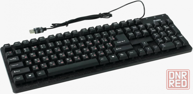 Клавиатура Sven проводная Standard 301, Usb, 104 клавиши, черная (Sv-03100301ub) (арт-7367) Макеевка - изображение 1
