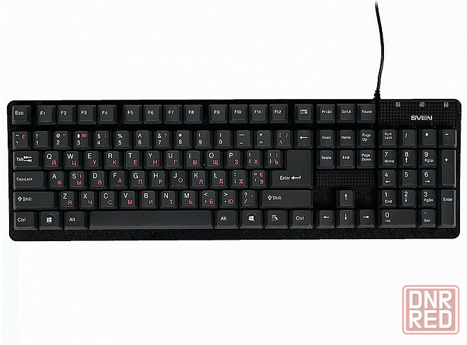 Клавиатура Sven проводная Standard 301, Usb, 104 клавиши, черная (Sv-03100301ub) (арт-7367) Макеевка - изображение 2