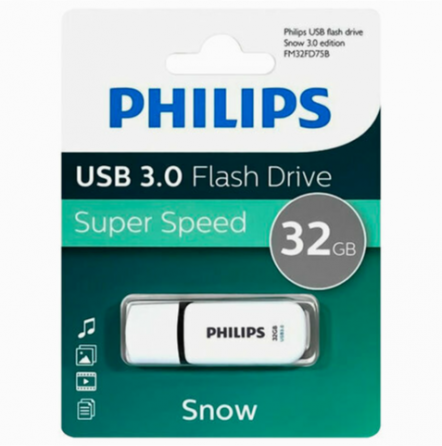 Usb-флешка Philips Fm32fd75b/97 32gb Snow3.0 32gb, Usb 3.0 (арт-1611) Макеевка