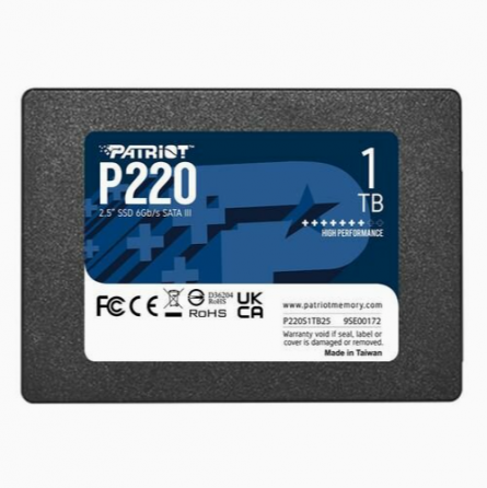 Ssd накопитель Patriot P220 P220s1tb25 1тб, 2.5 (арт-4910) Донецк