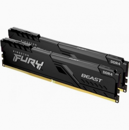 Оперативная память Kingston Fury Beast Black 16gb (2х8gb) Ddr4-3200 Dimm (Kf432c16bbk2/16wp) (арт-96 Макеевка