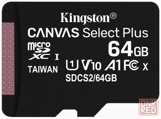 Карта памяти Kingston Microsdhc 64gb Uhs-I Class 10 U1 A1 Canvas Select Plus (Sd адаптер) 100mb/S (S Донецк - изображение 2
