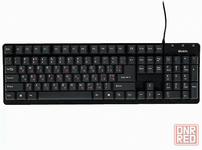 Клавиатура Sven проводная Standard 301, Usb, 104 клавиши, черная (Sv-03100301ub) (арт-2615) Донецк - изображение 2