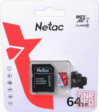 Карта памяти Netac P500 Eco, Microsdxc, 64 гб, Class 10, Uhs-I U1, адаптер на Sd (Nt02p500eco-064g-R Донецк - изображение 4
