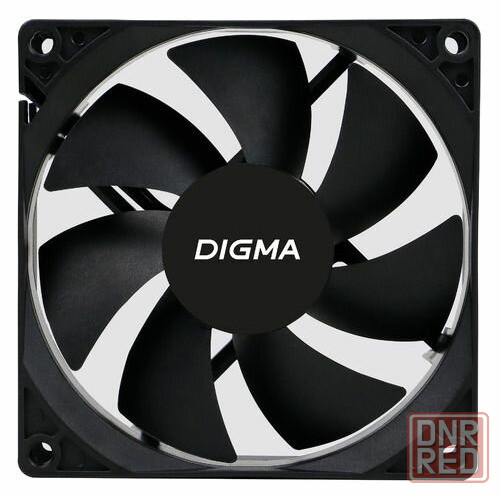 Вентилятор Digma Dfan-90 90х90x25 черный 3-Pin 4-Pin (Molex) Ret (арт-9023) Макеевка - изображение 1