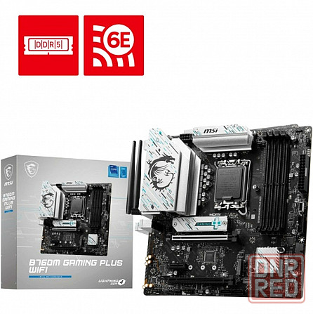 Материнская плата Msi B760m Gaming Plus Wifi (Lga1700, Matx) (арт-4866) Донецк - изображение 1