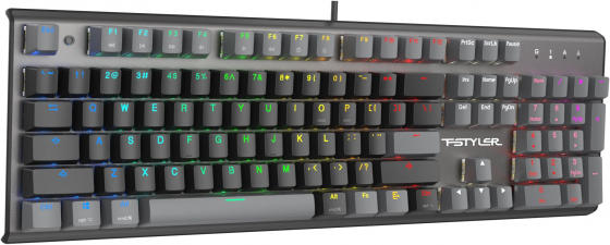 Клавиатура A4tech Fstyler Fs100 Neon механическая черный Usb For Gamer Led (Fs100) (арт-2497) Донецк