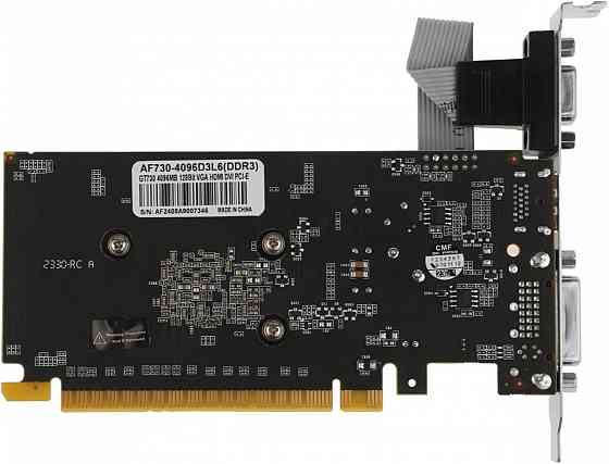Видеокарта Afox Geforce Gt 730 (Af730-4096d3l6), 4 гб, Ddr3, 1333 мгц (арт-6512) Макеевка