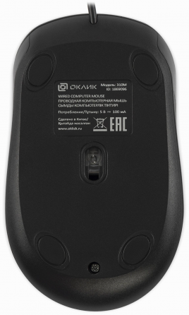 Мышь оклик 310m черный/серый оптическая (2400dpi) Usb для ноутбука (4but) (арт-1876) Макеевка